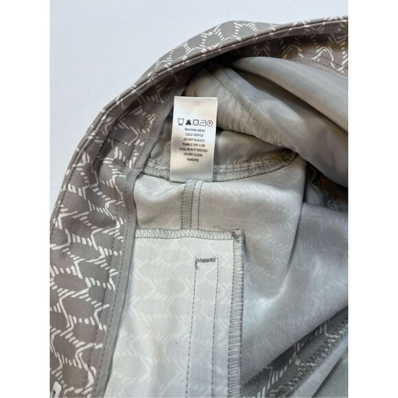 Adrianna Papell Taupe Printed Straight Leg Pants Flat Front Work Wear Size Large - Picture 9 of 10